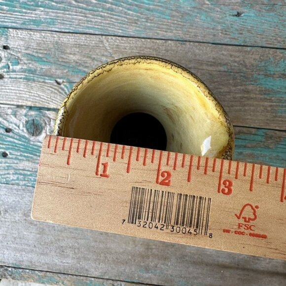 VTG Terrecotte Lotti Drink Pitcher 8" Italian Terracotta Wine Water Jug Yellow - Picture 10 of 12